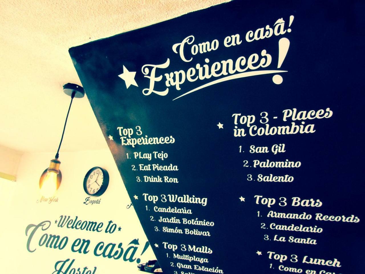 Como En Casa! Restaurante Y Hostal Bogotá Exteriör bild